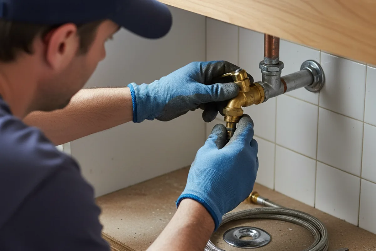 Shutoff valve and fitting work during Faucet and Fixture Repair in Quincy
